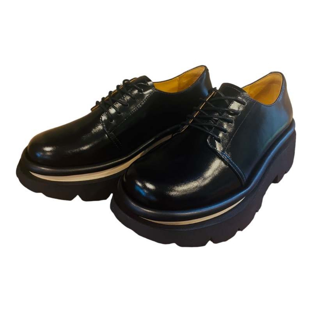 4ccccees Women's Black Leather Shoes Size 36 EU